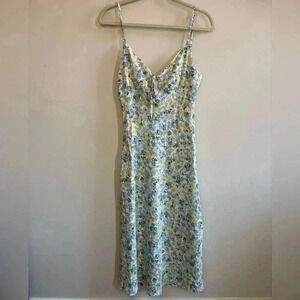 NWT Showpo Blue Floral Midi Dress